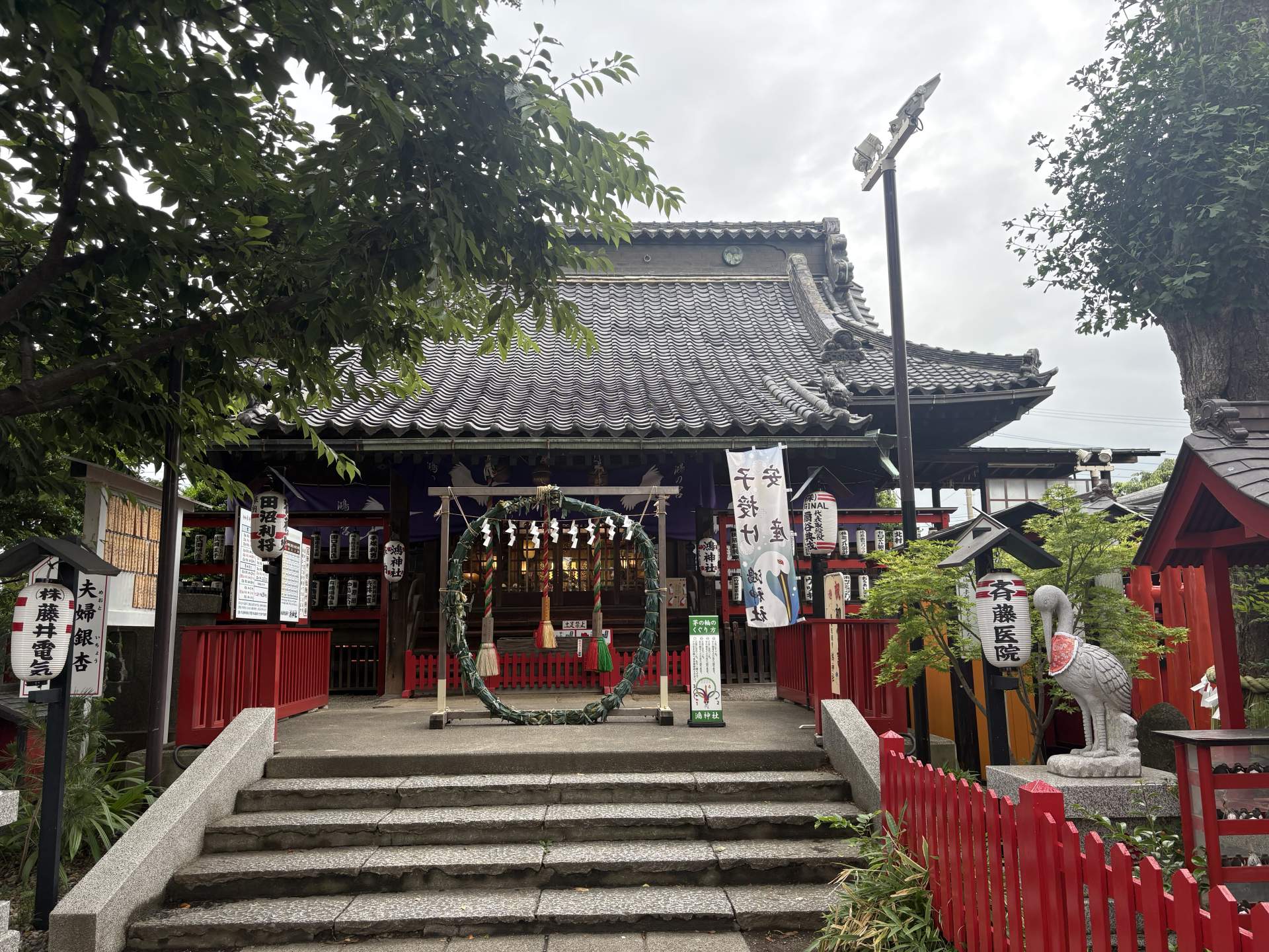 コウノトリの神社へ